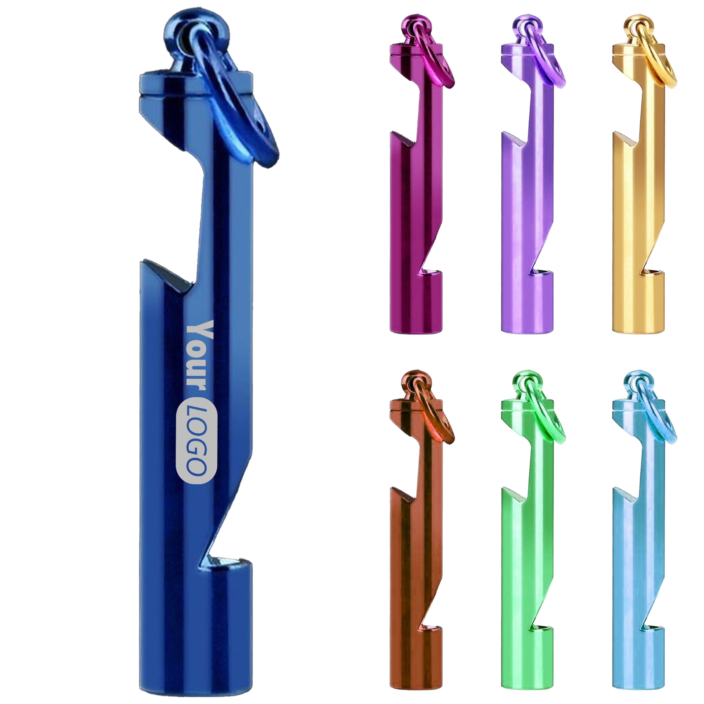 Brass Elegant Bottle Opener Whistle Keychain For Versatile Use 1