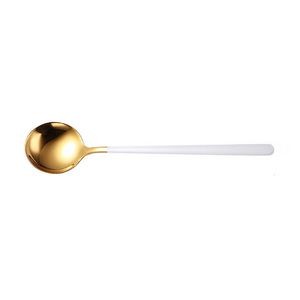 7.67 Inch Dual Color Golden Spoon With Round Head 13