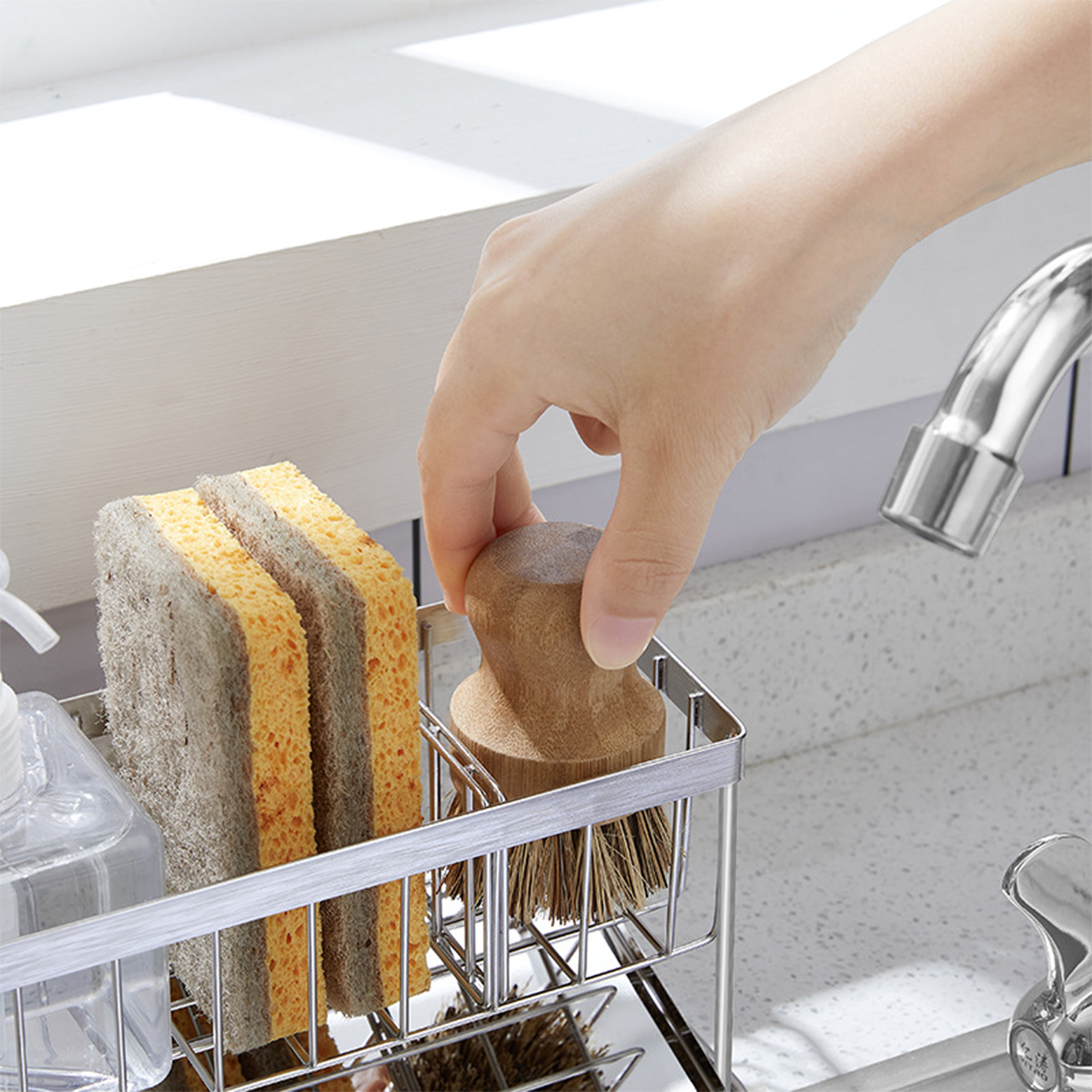 Stainless Steel Drain Storage Rack 4
