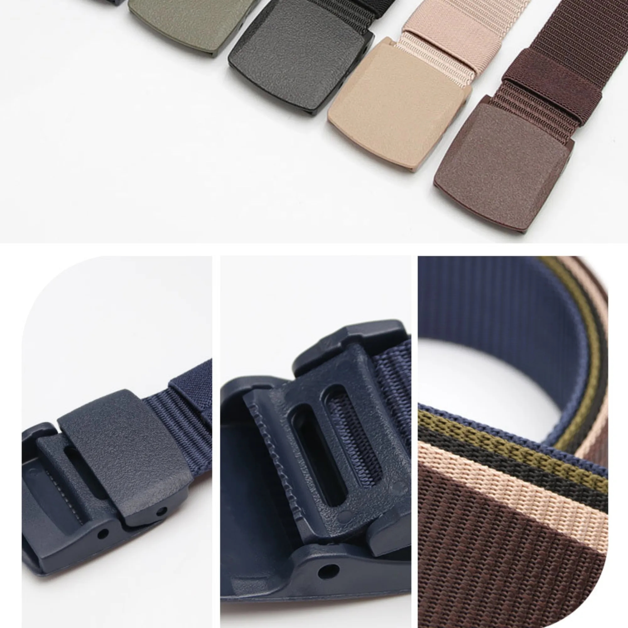 Military Tactical Nylon Webbing Belt for Men Women 2