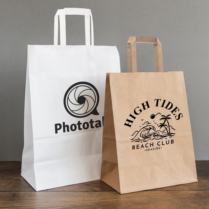 8 X 10 Inch Custom Paper Shopping Bag With Handles 2