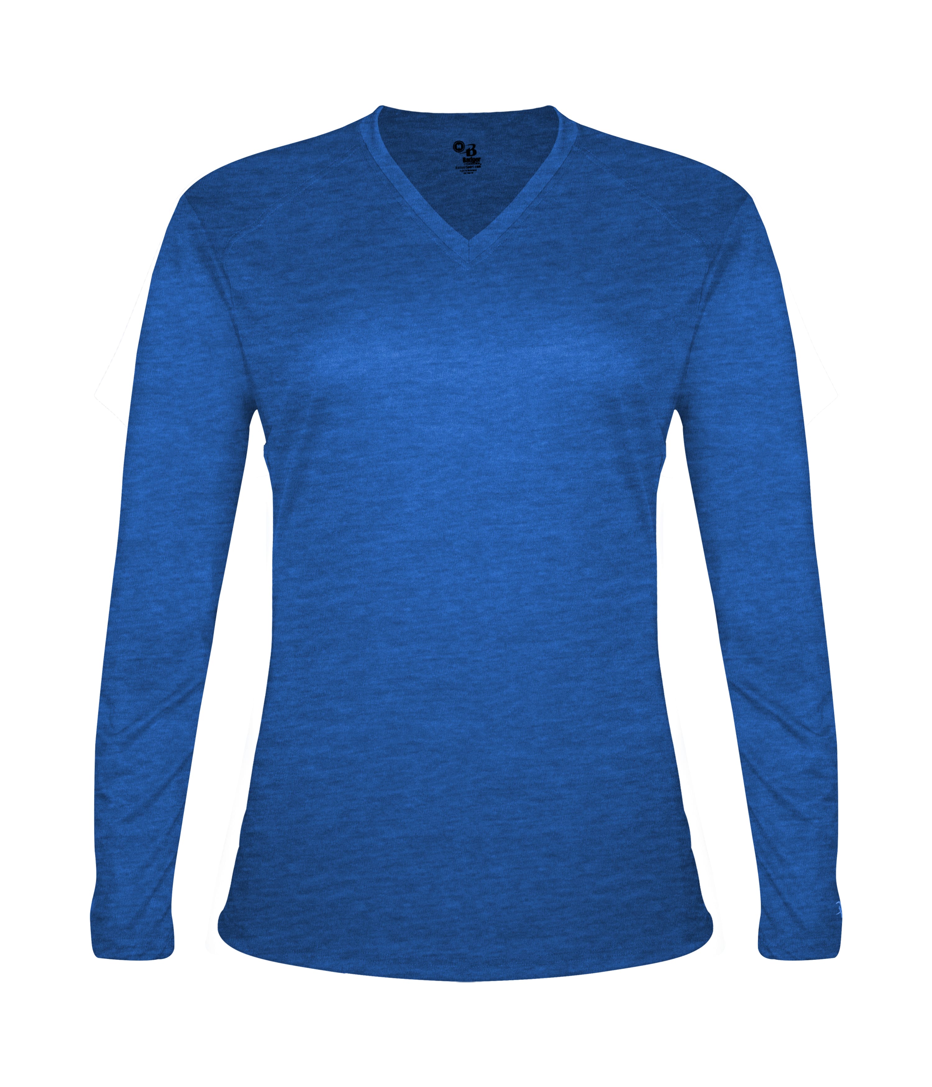 TRI-BLEND LADIES' V-NECK L/S T 25