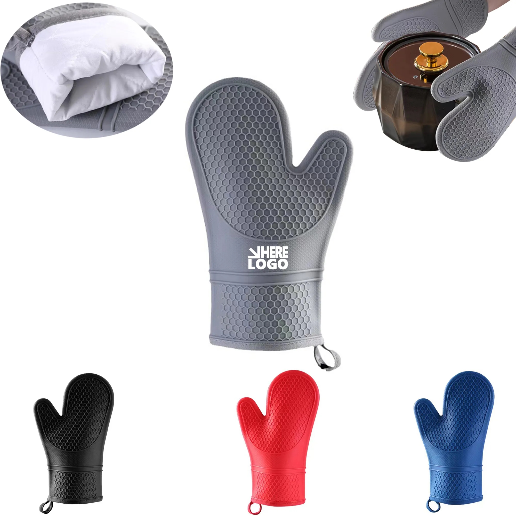 Silicone Hot Proof Oven Mitts