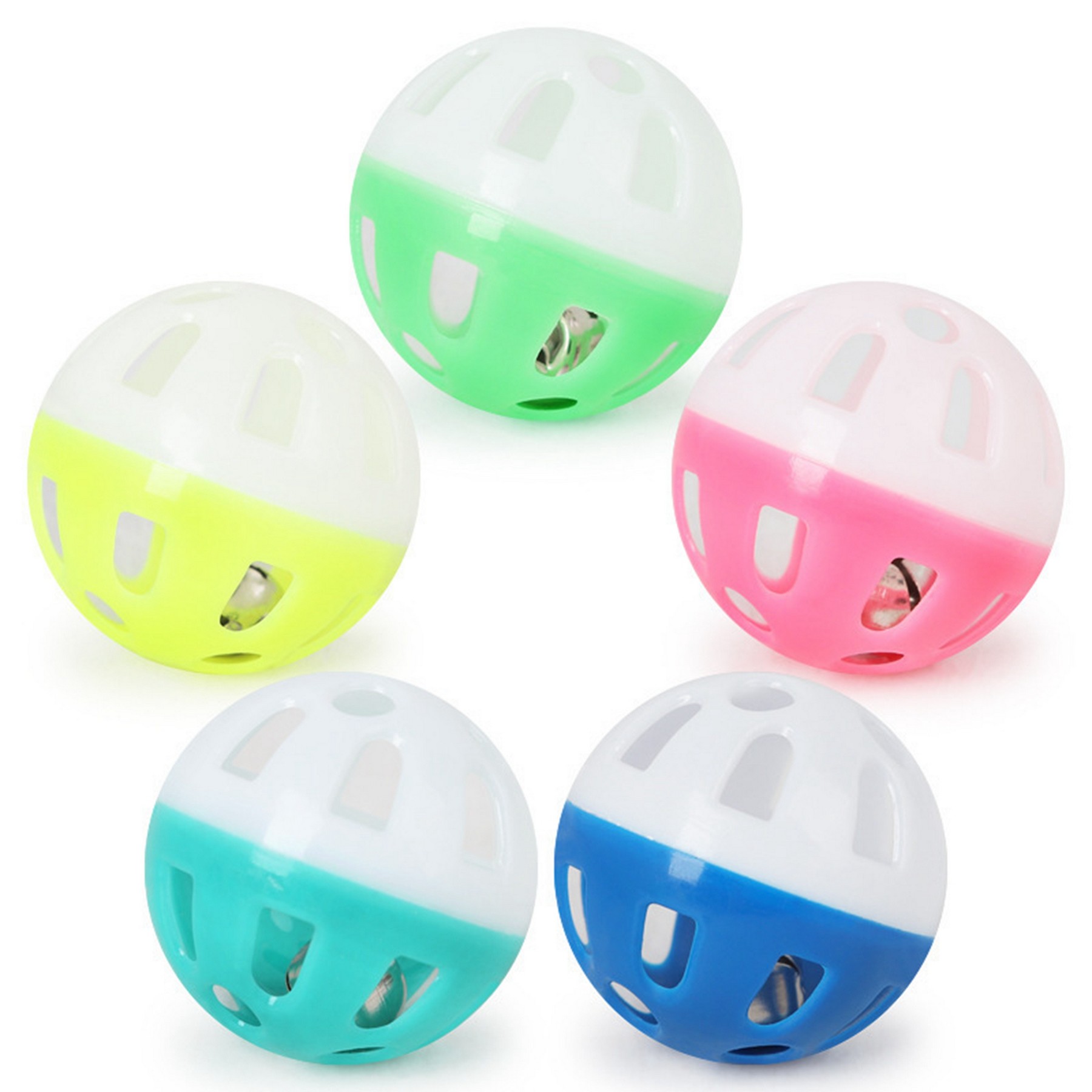 Cat Balls with Bell Plastic Toy 5