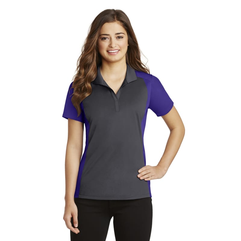 Sport-Tek Women's Colorblock Micropique Sport-Wick Polo. 16