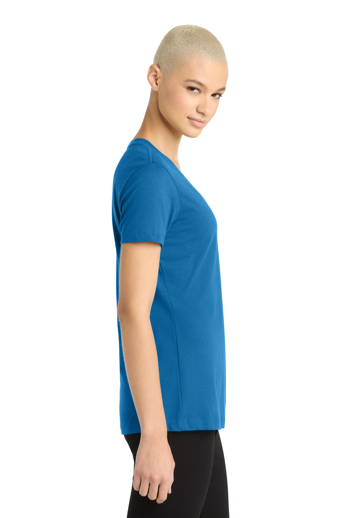 District - Women's Perfect Weight V-Neck Tee. DM1170L 153