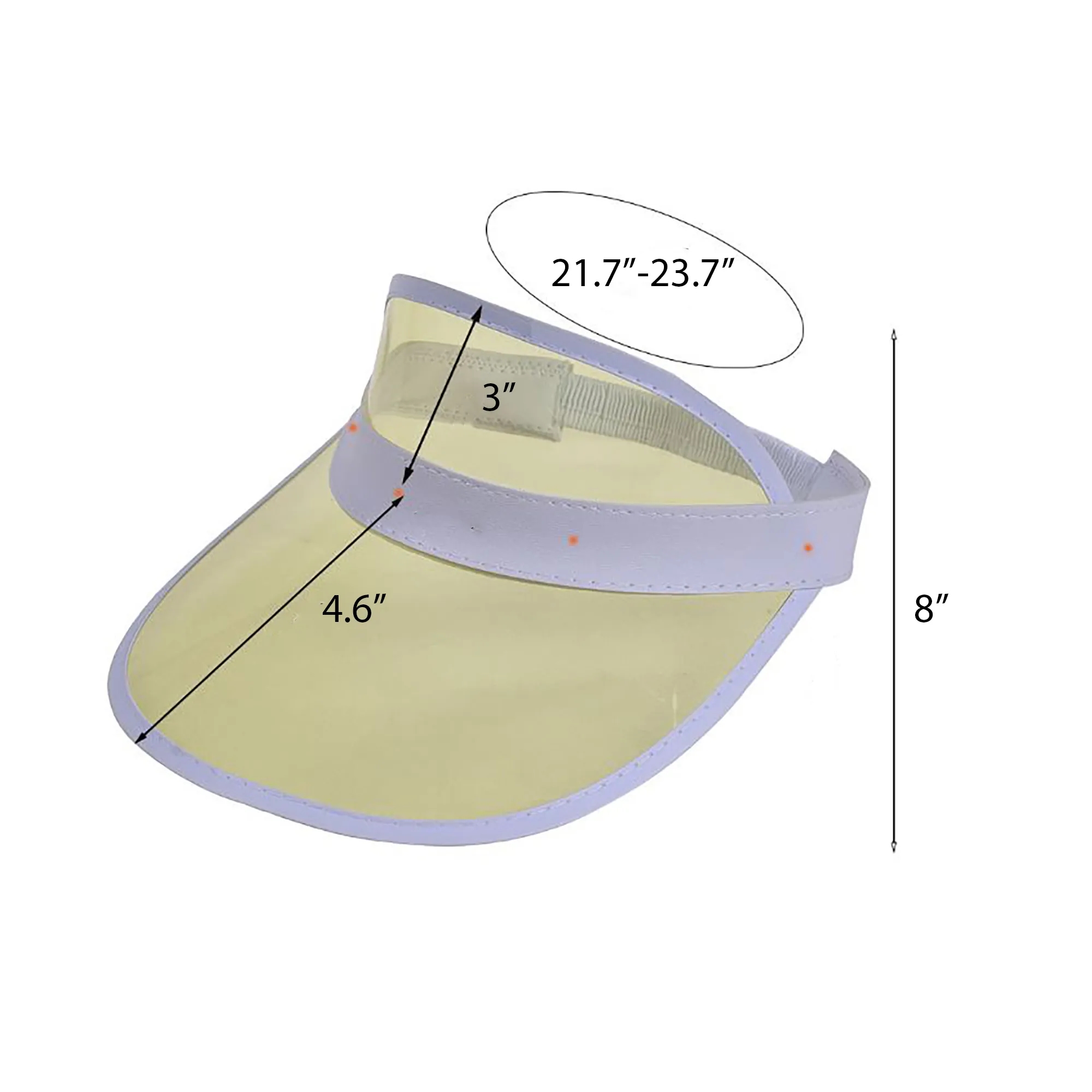 Clear Plastic Outdoor Hollow Top Sun Hat MOQ 100PCS 14