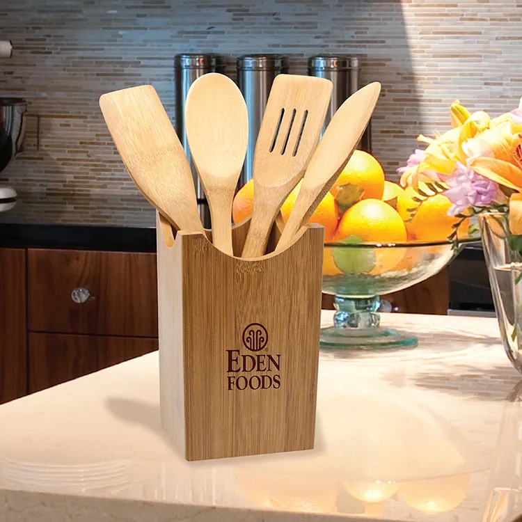 5 Piece Bamboo Kitchen Utensil Set 1
