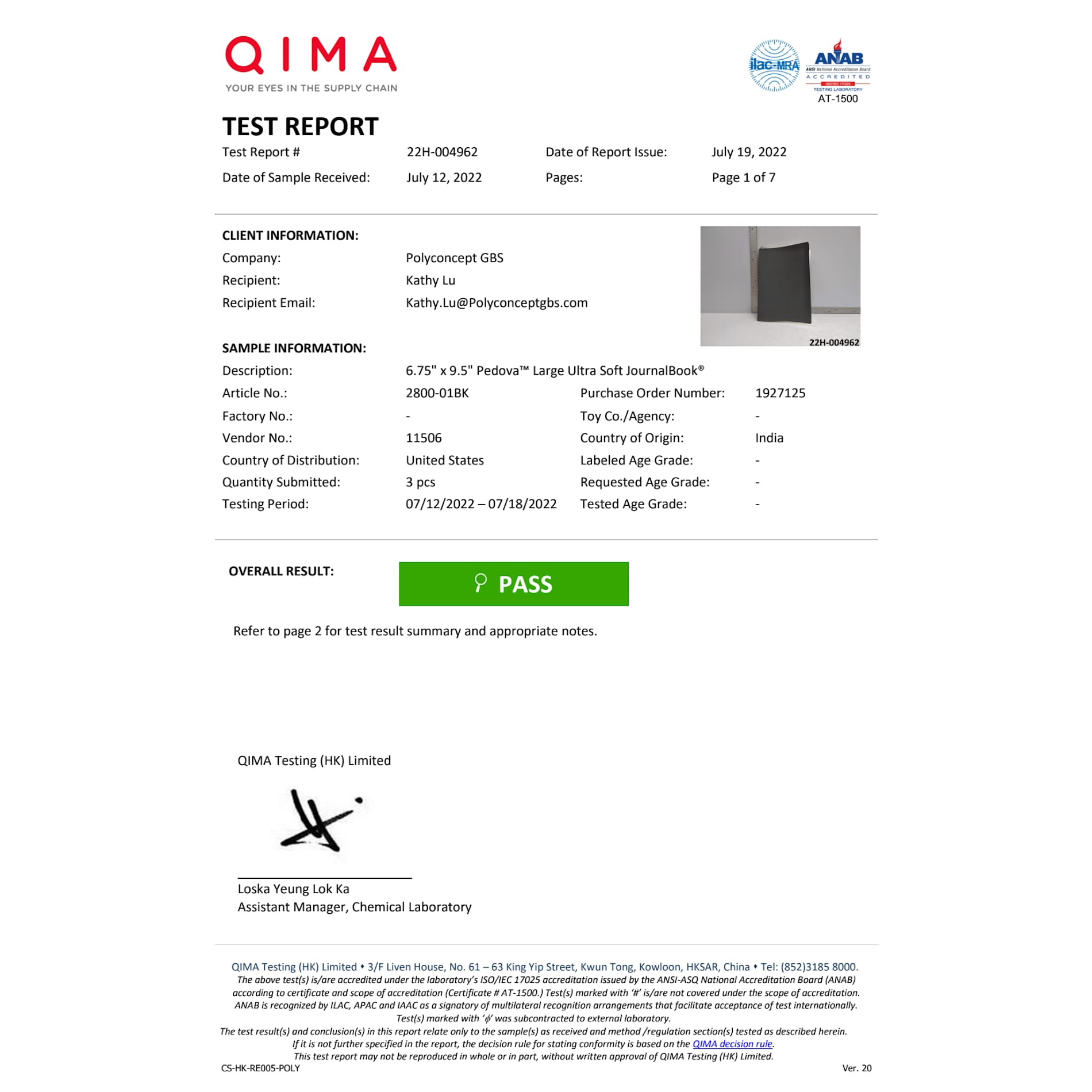 FSC® Mix 6.75" x 9.5" Pedova™ Large Soft Journal 24