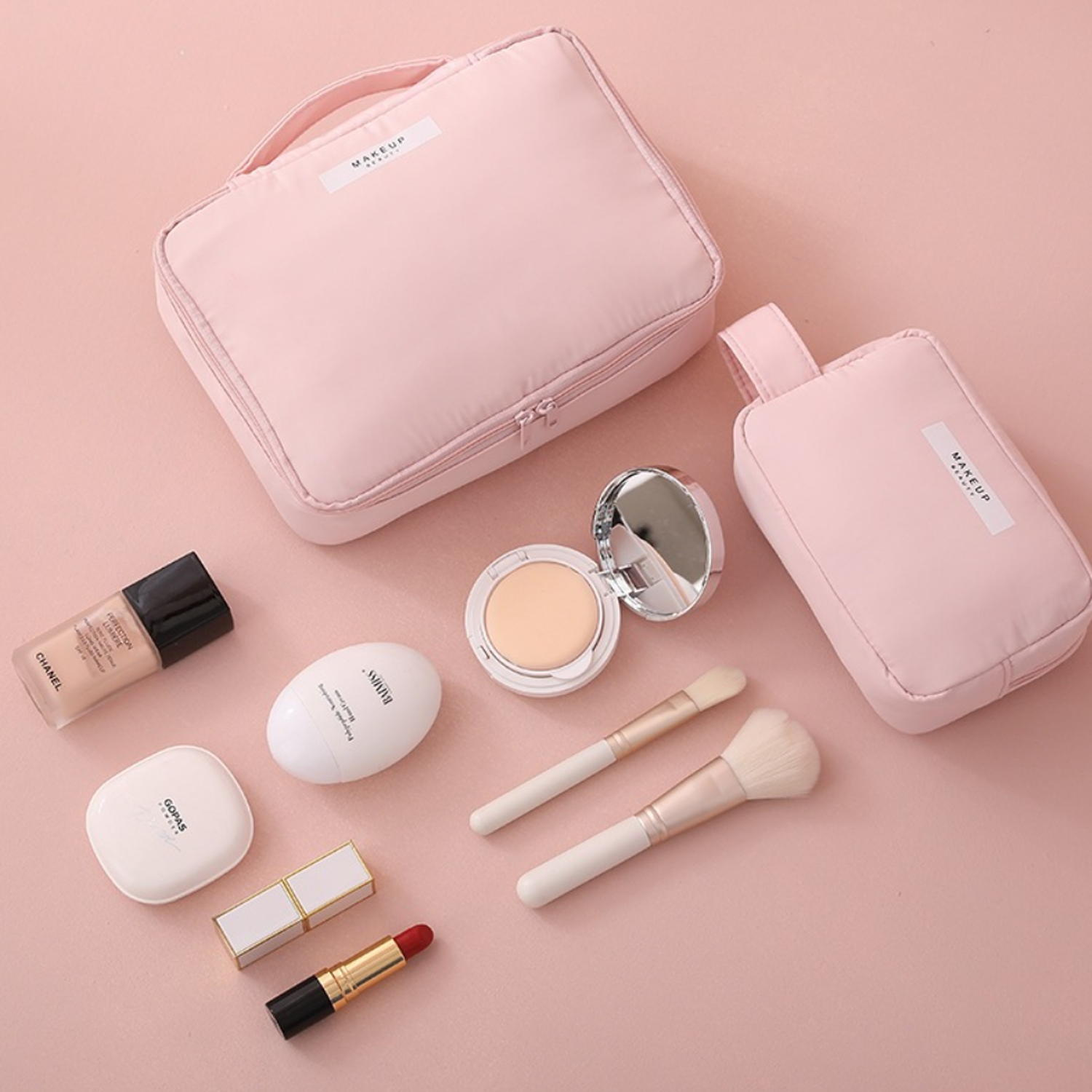 Waterproof Makeup Bag Travel Vanity w/ Handle 3
