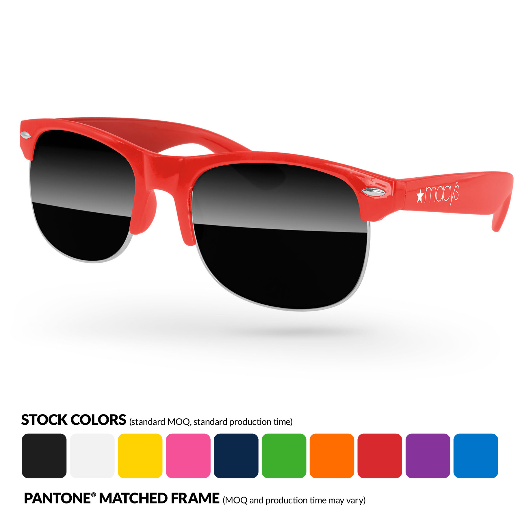 Club Sport Promotional Sunglasses w/ Temple Imprint 17
