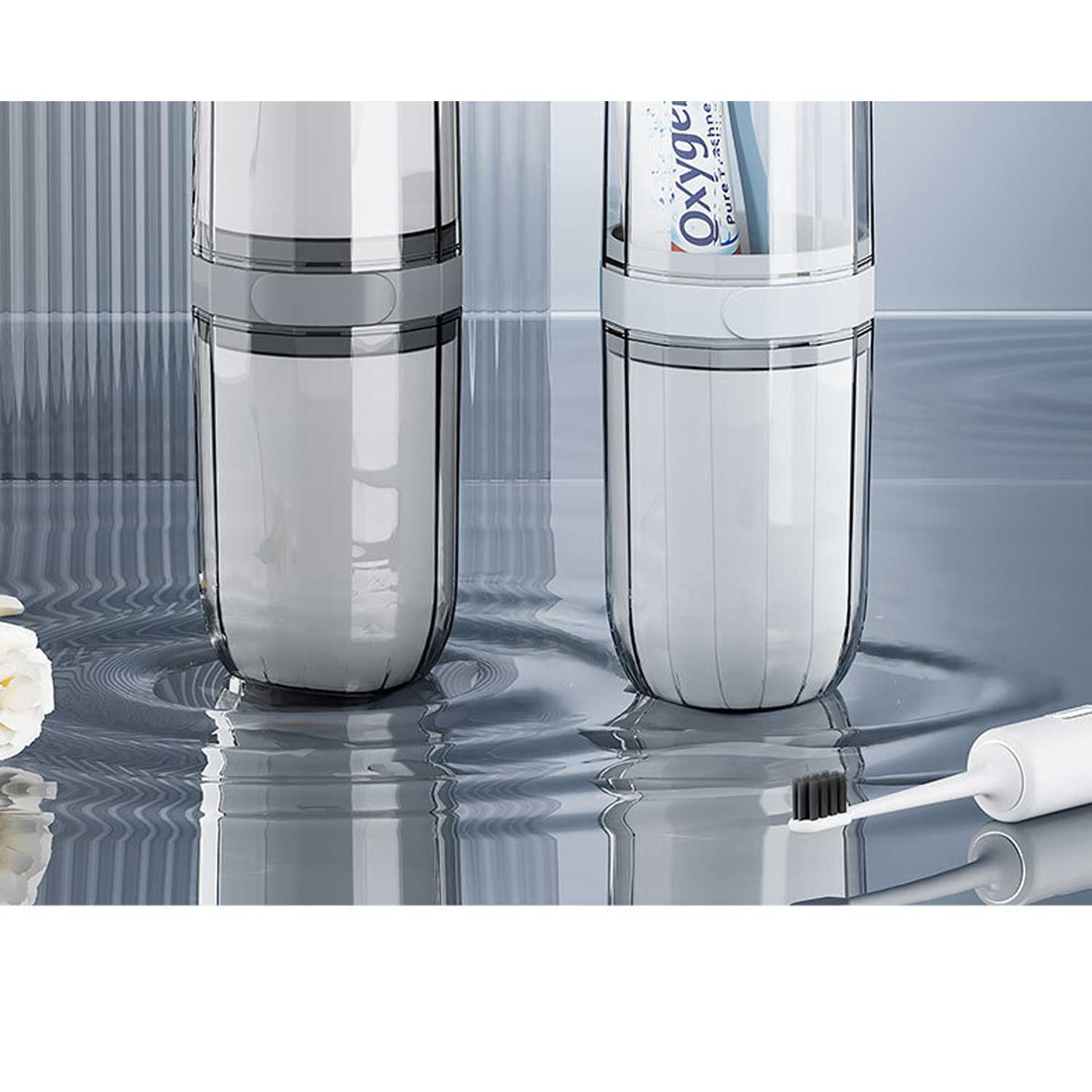 Portable & Stylish Travel Toothbrush Cup Set 7