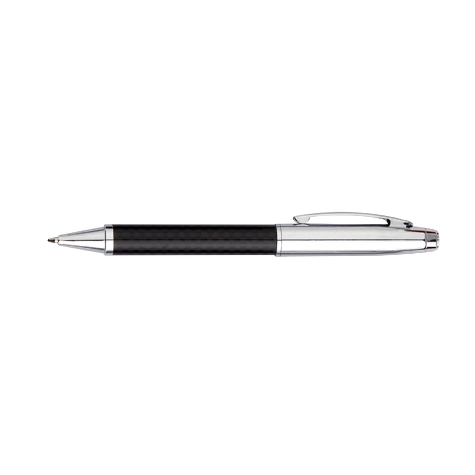 Twist Action Carbon Fiber Twill Ballpoint Metal Pen 4