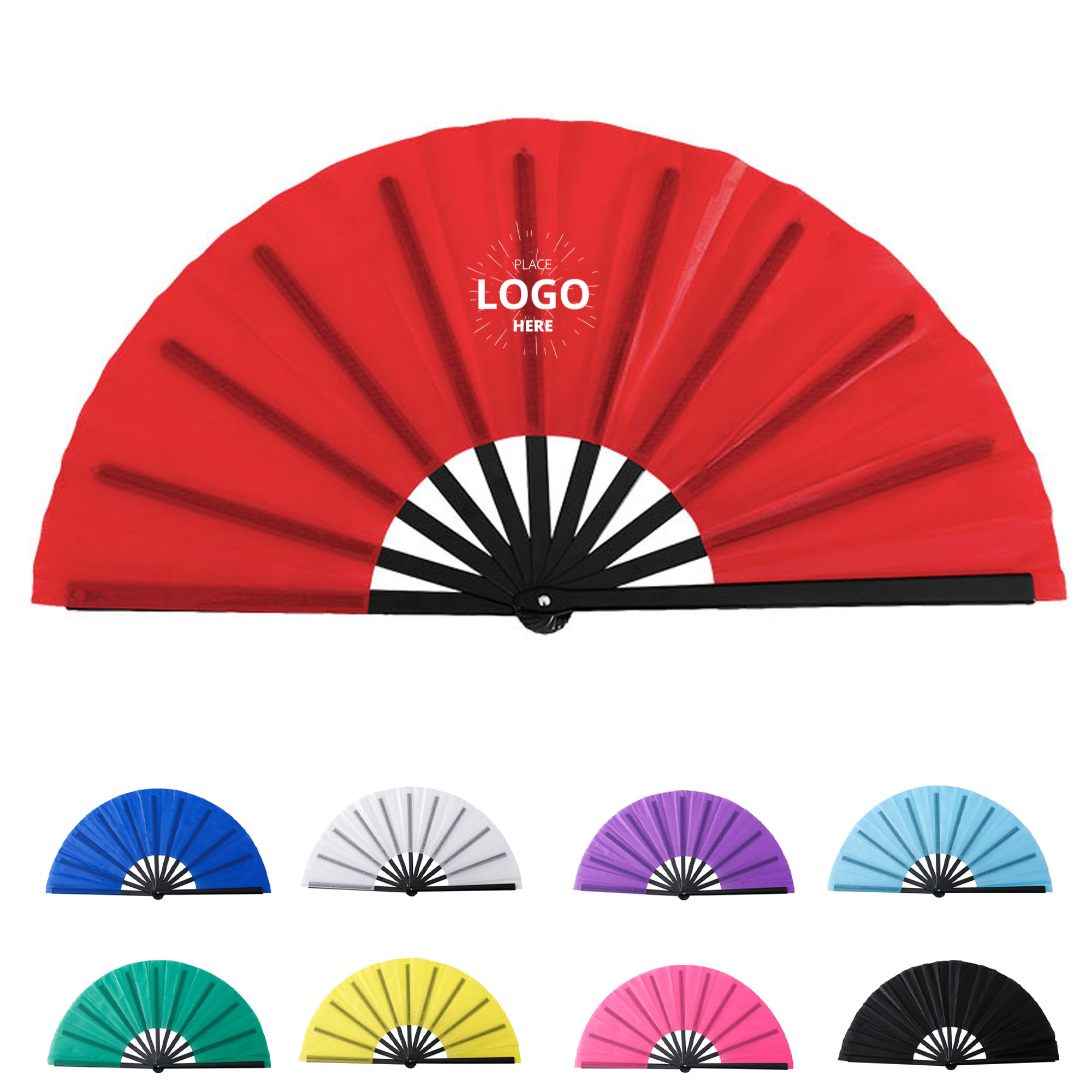 Custom Folding Advertising Hand Fan 3