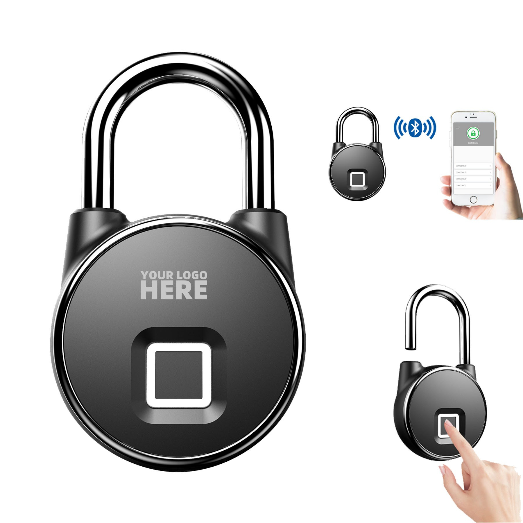 Bluetooth Fingerprint APP Padlock 1