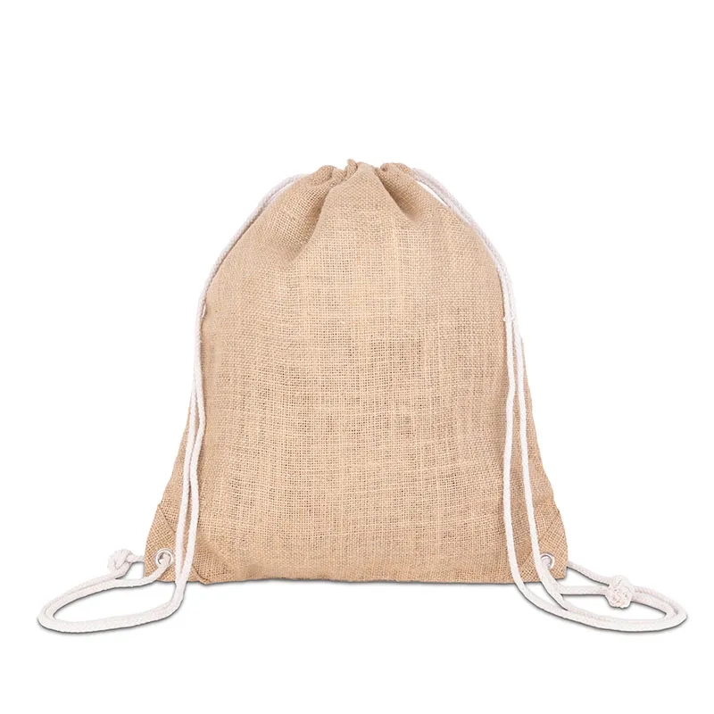 India Jute Drawstring Bag 3