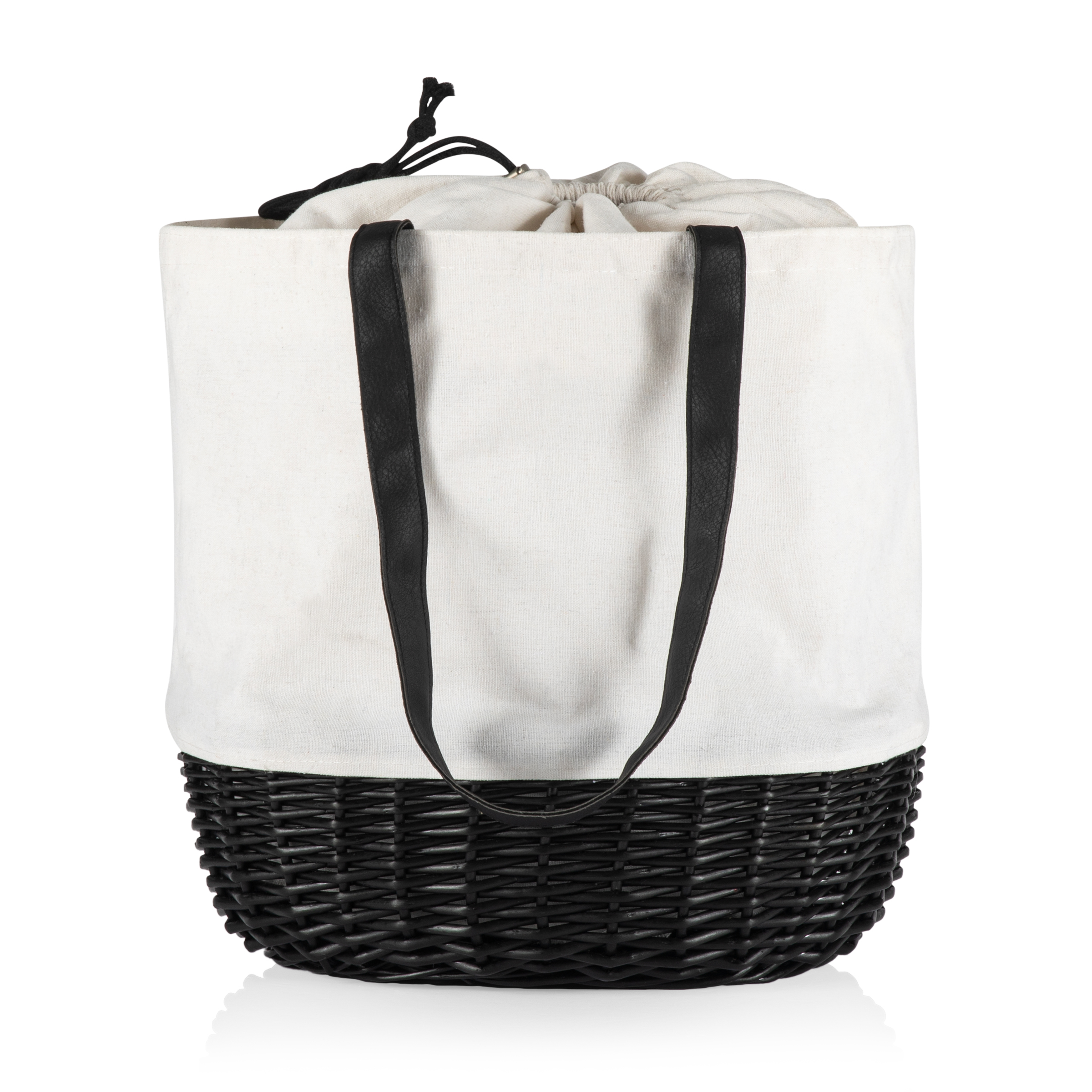 Coronado Canvas and Willow Basket Tote 10