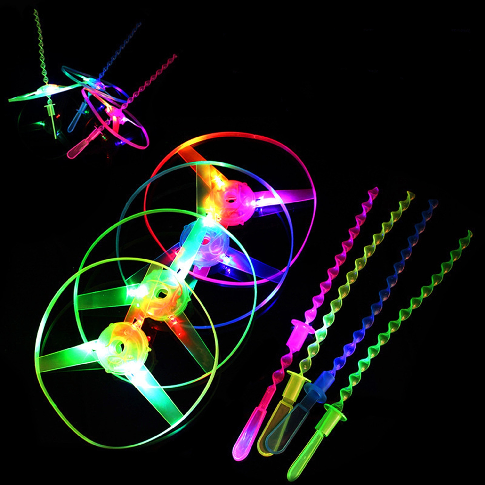 Glowing hand push toy UFO 1