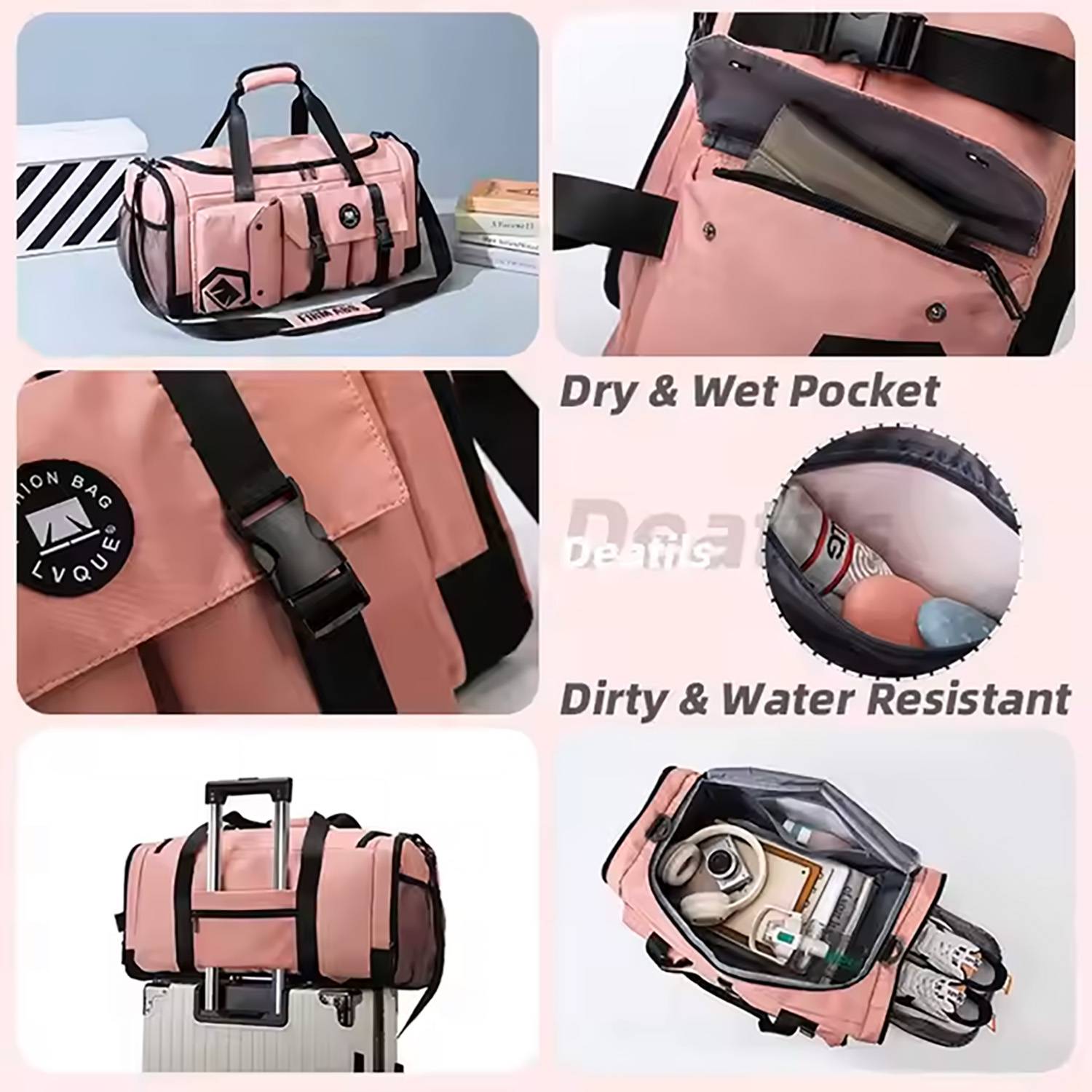 Large capacity handheld travel bag 6