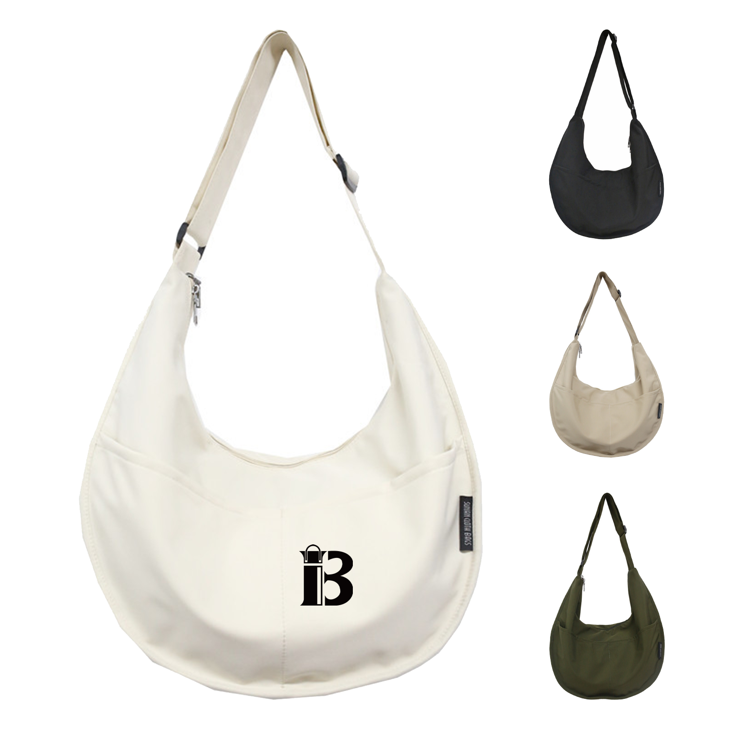 Large capacity dumpling nylon crossbody bag 3