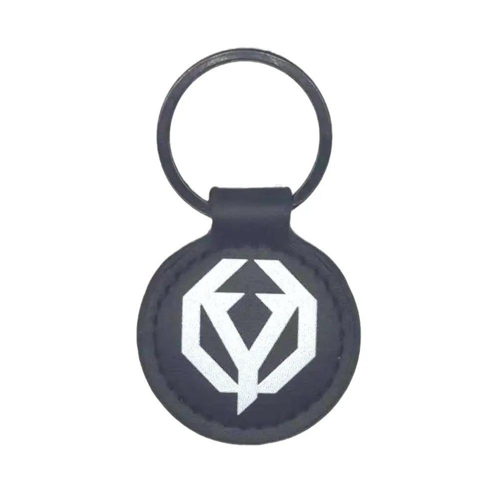 Leather Round Keychain 5