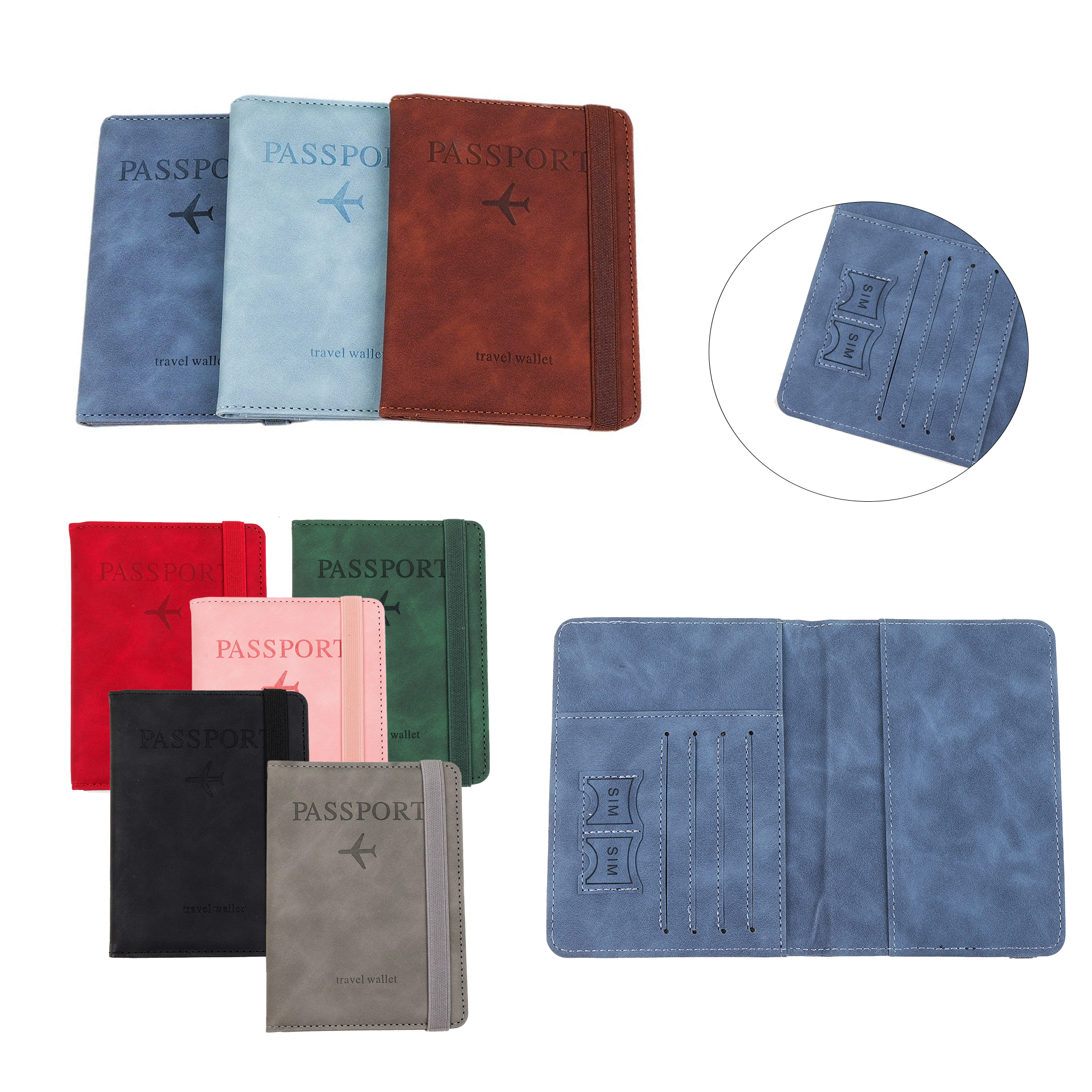 Premium Leather PU Passport Holder 2