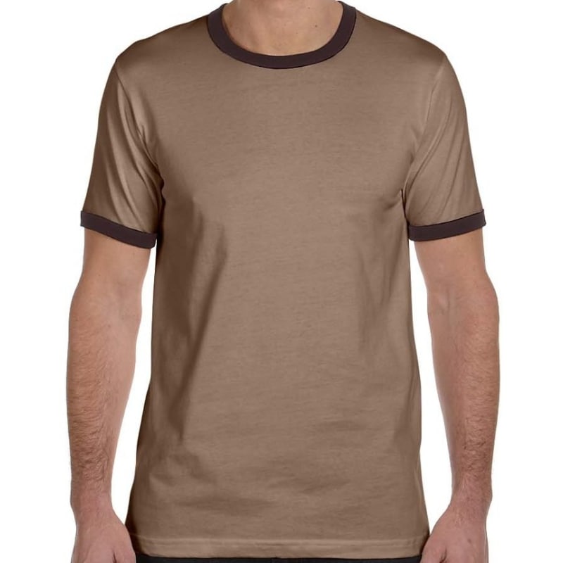 Bella Mens Jersey Short-Sleeve Ringer T-Shirt 6