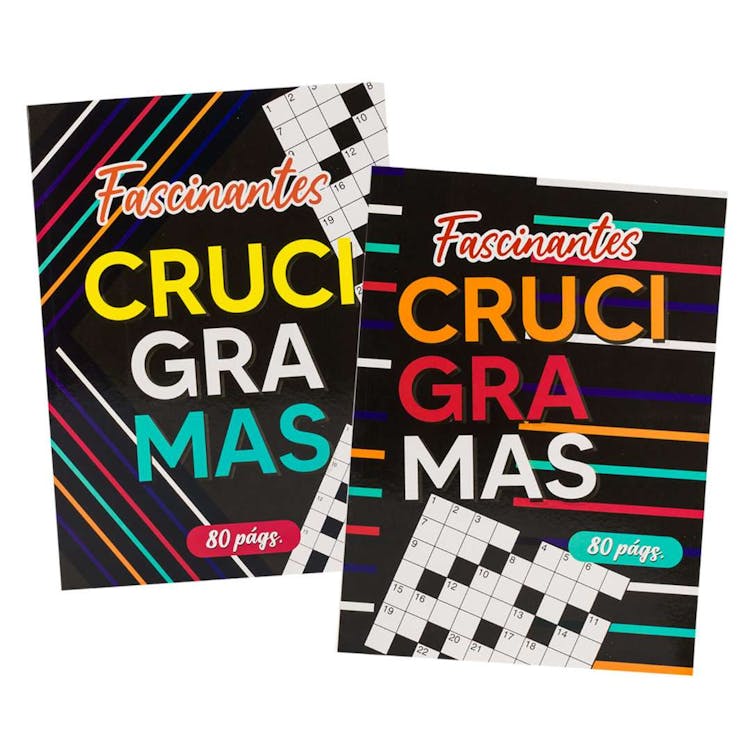 Spanish Crossword Puzzle Books - 80 Pages Two Titles 2