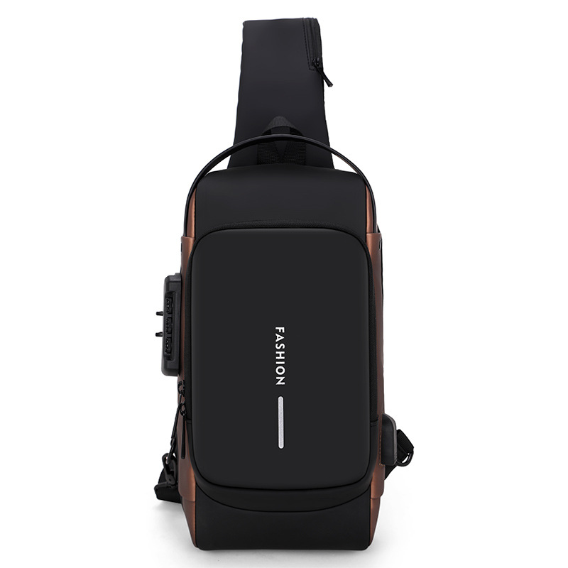Male And Female Single Shoulder Locomotive USB Charging Small Backpack 1