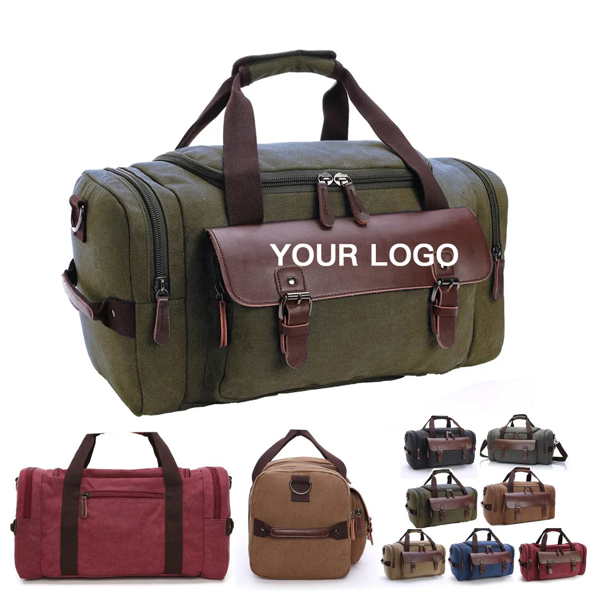 Large Canvas Duffel Bag For Weekend Trips 3