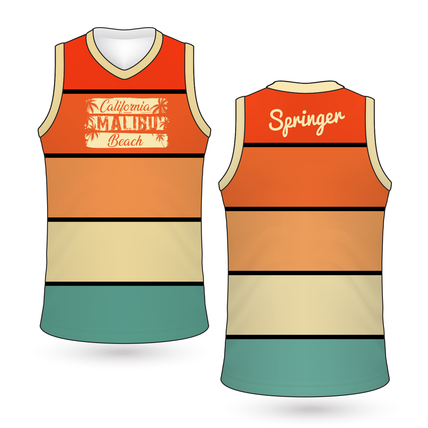 EPICOLOR Men's Sleeveless Jersey 2