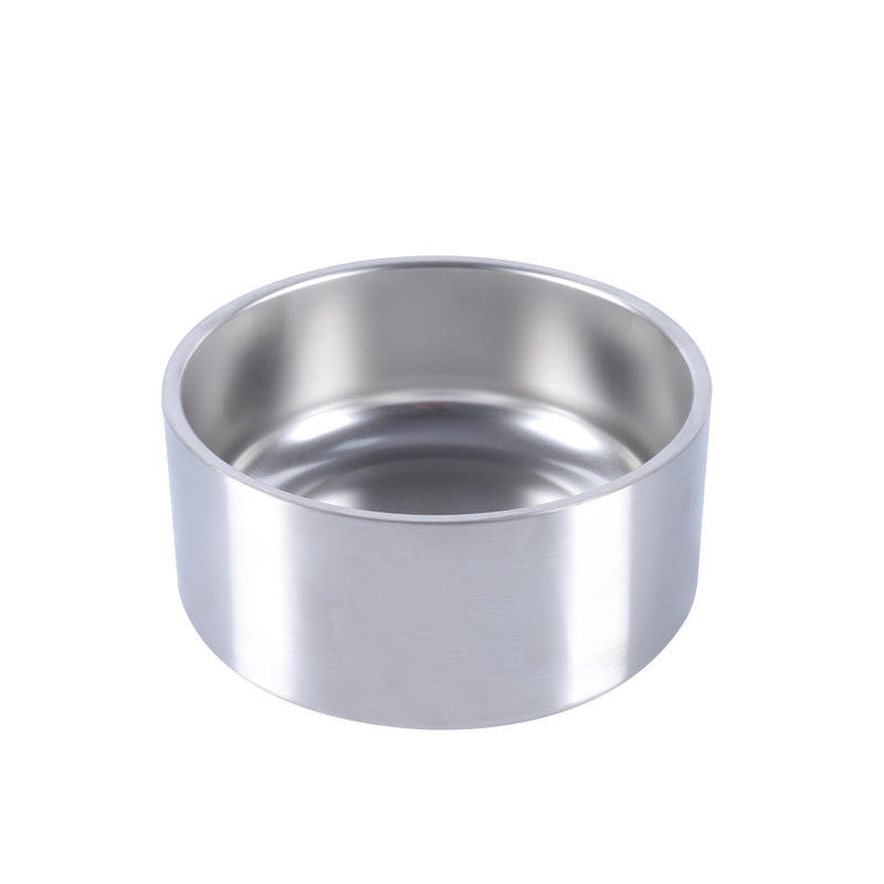 Stainless Steel Non-Slip Round Dog Bowl 6