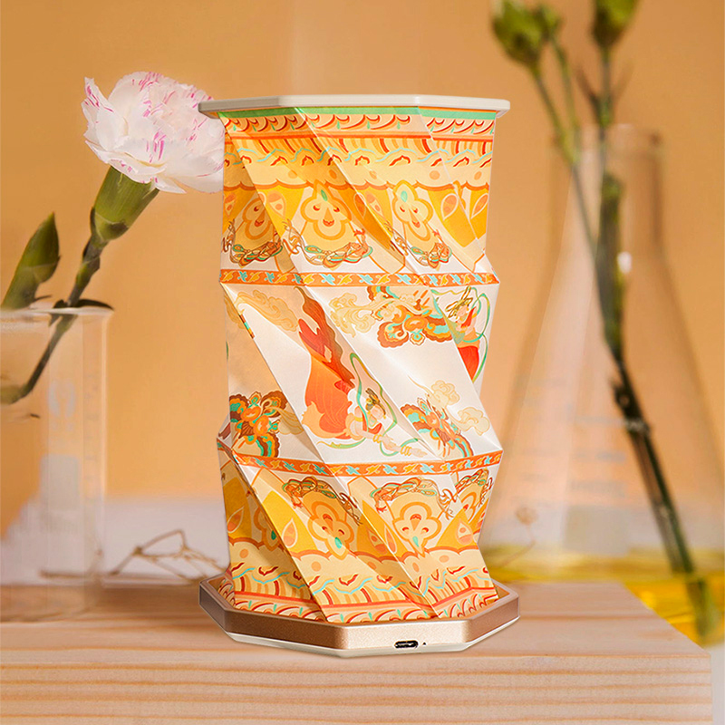 Unique Foldable Paper Lamp With Built In Rechargeable Battery 17