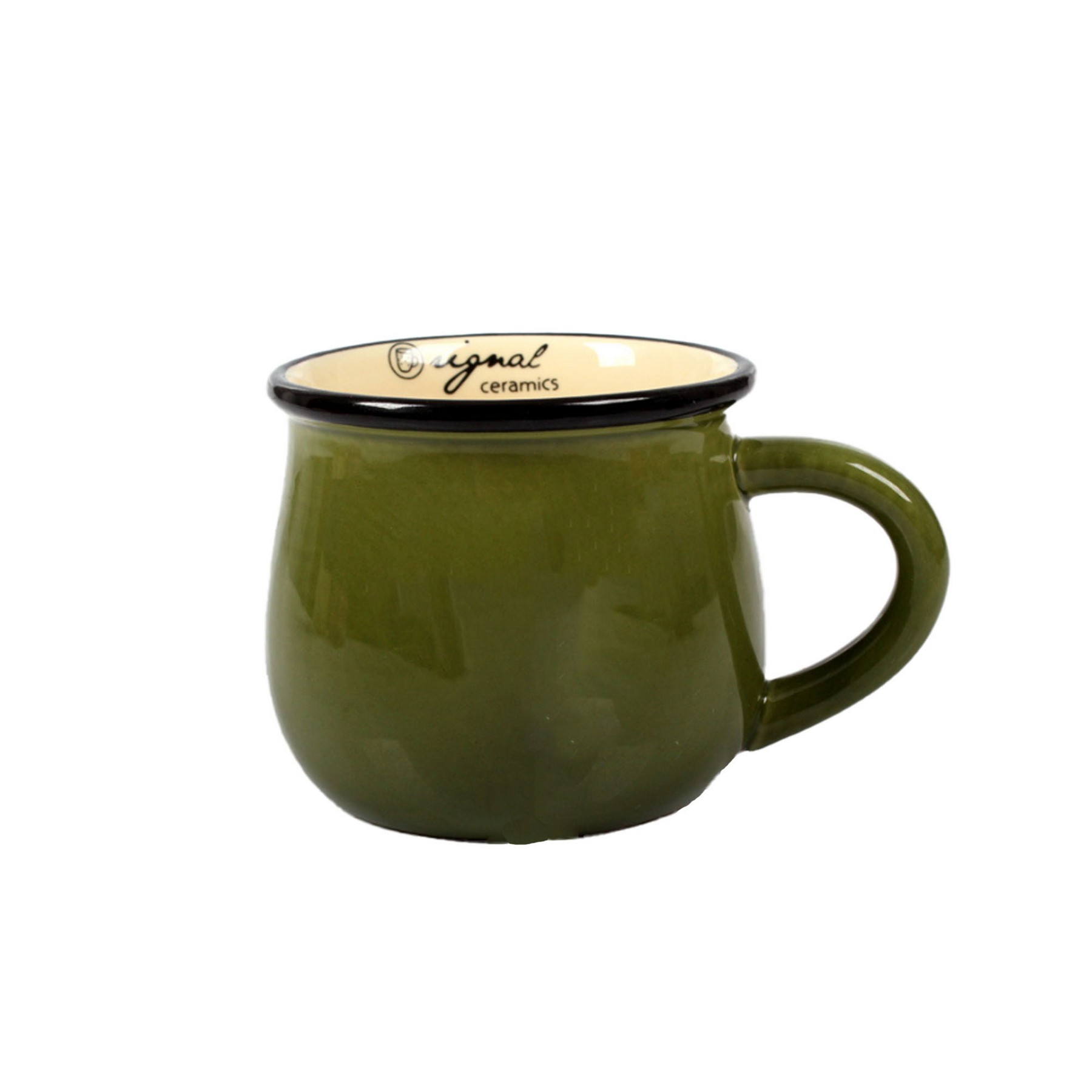 Pot Belly Ceramic Breakfast Mug 5