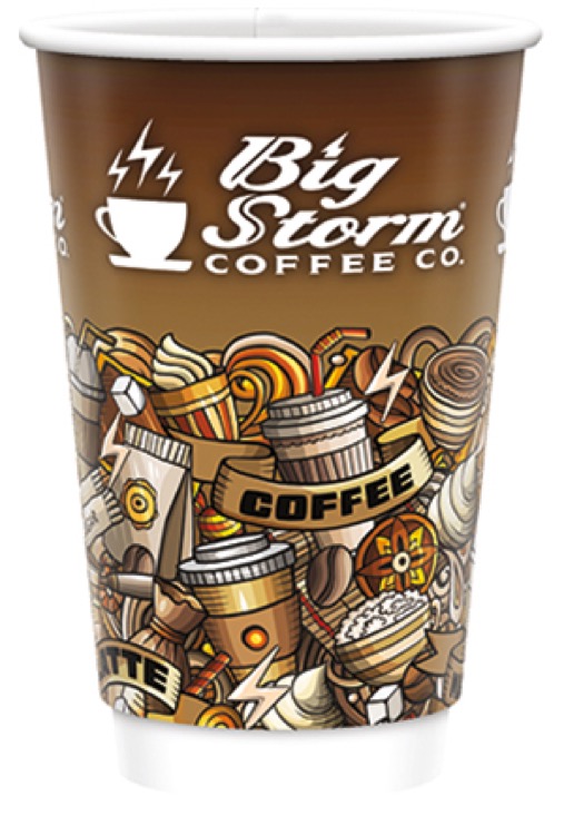 16 oz-Vx2 Matte Double Wall Insulated Paper Cups