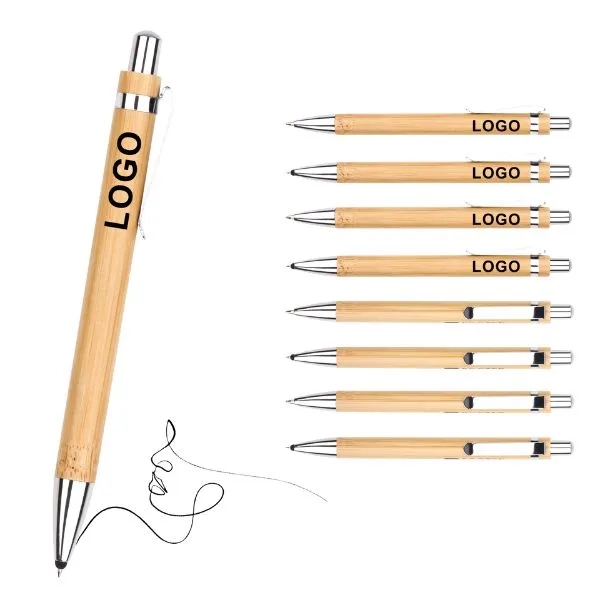 Portable Bamboo Ballpoint - Eco-Friendly Pen 1