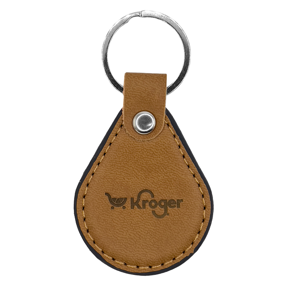 Faux Leather Keyring Teardrop 5