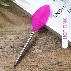 Short Tail Feather Metal Pen 10
