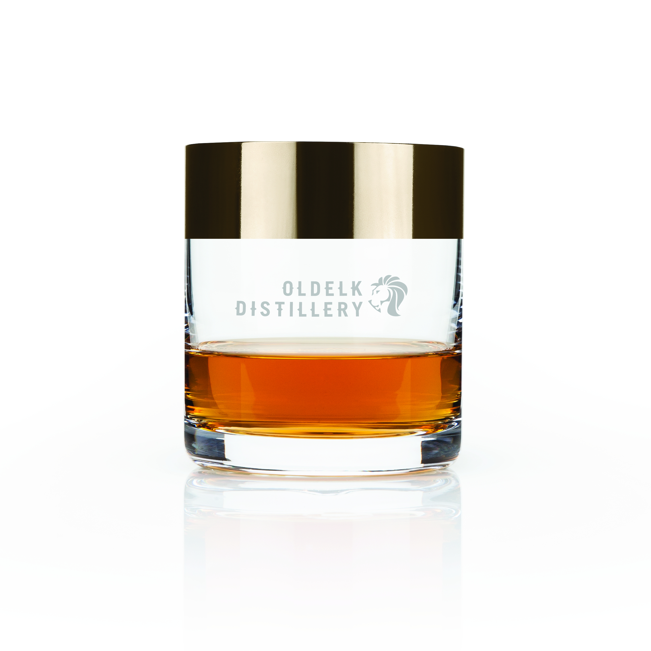 Viski® Bronze Rim Crystal Tumbler