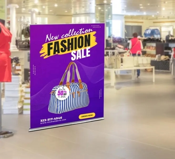 Silverstep 60'' Retractable Banner Stand Package (60" x 80") 2