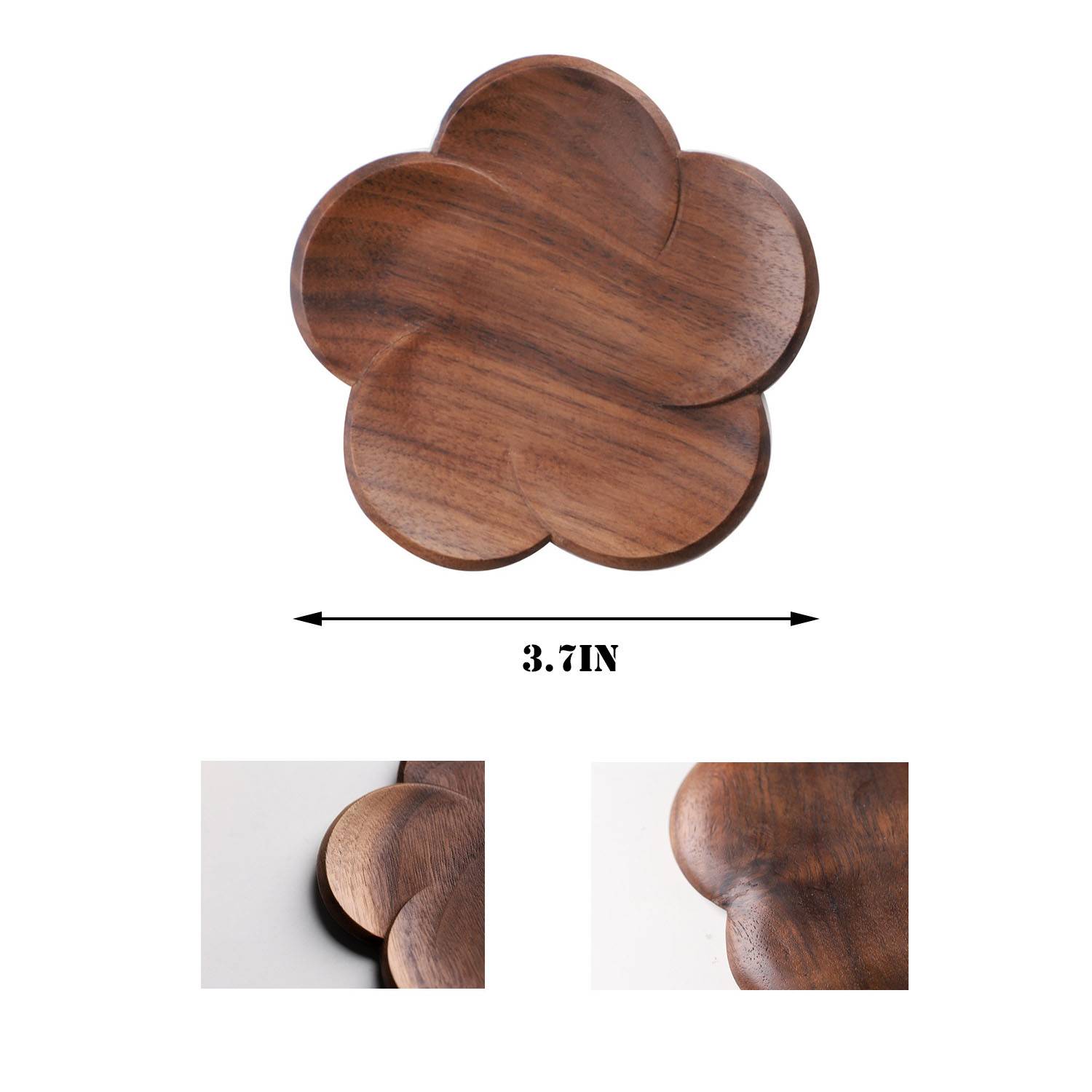 Walnut Wood Coasters 4