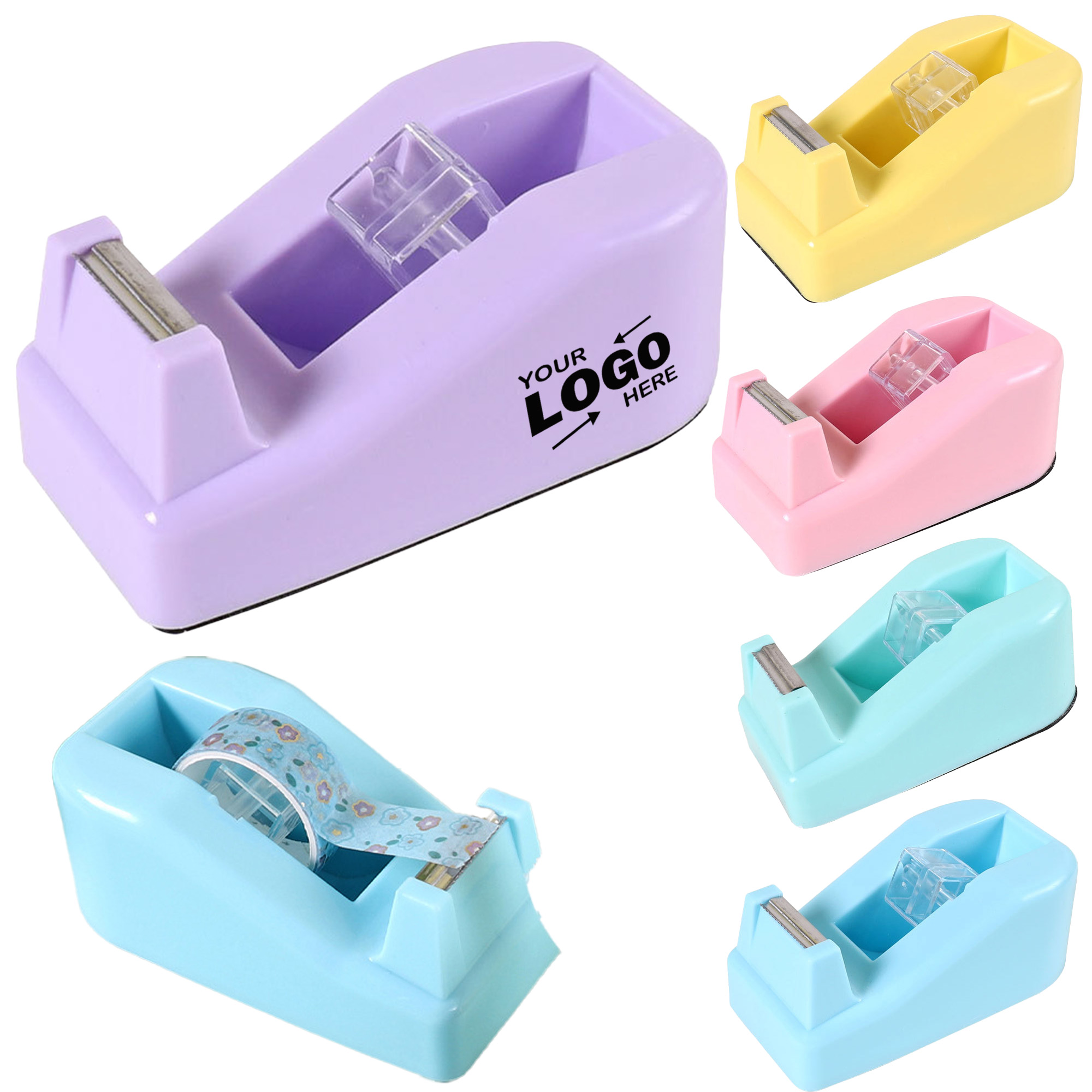 Multicolored Plastic Tape Dispenser For Office 1