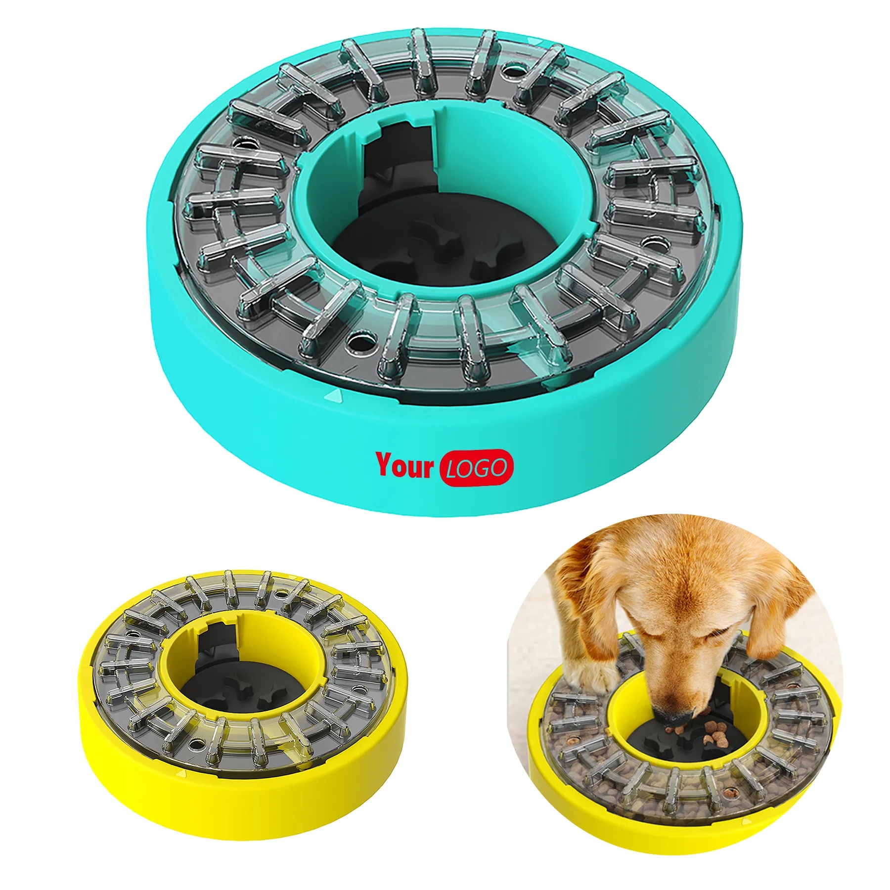 Plastic Puzzle Rotates The Leaky Dog Bowl 2