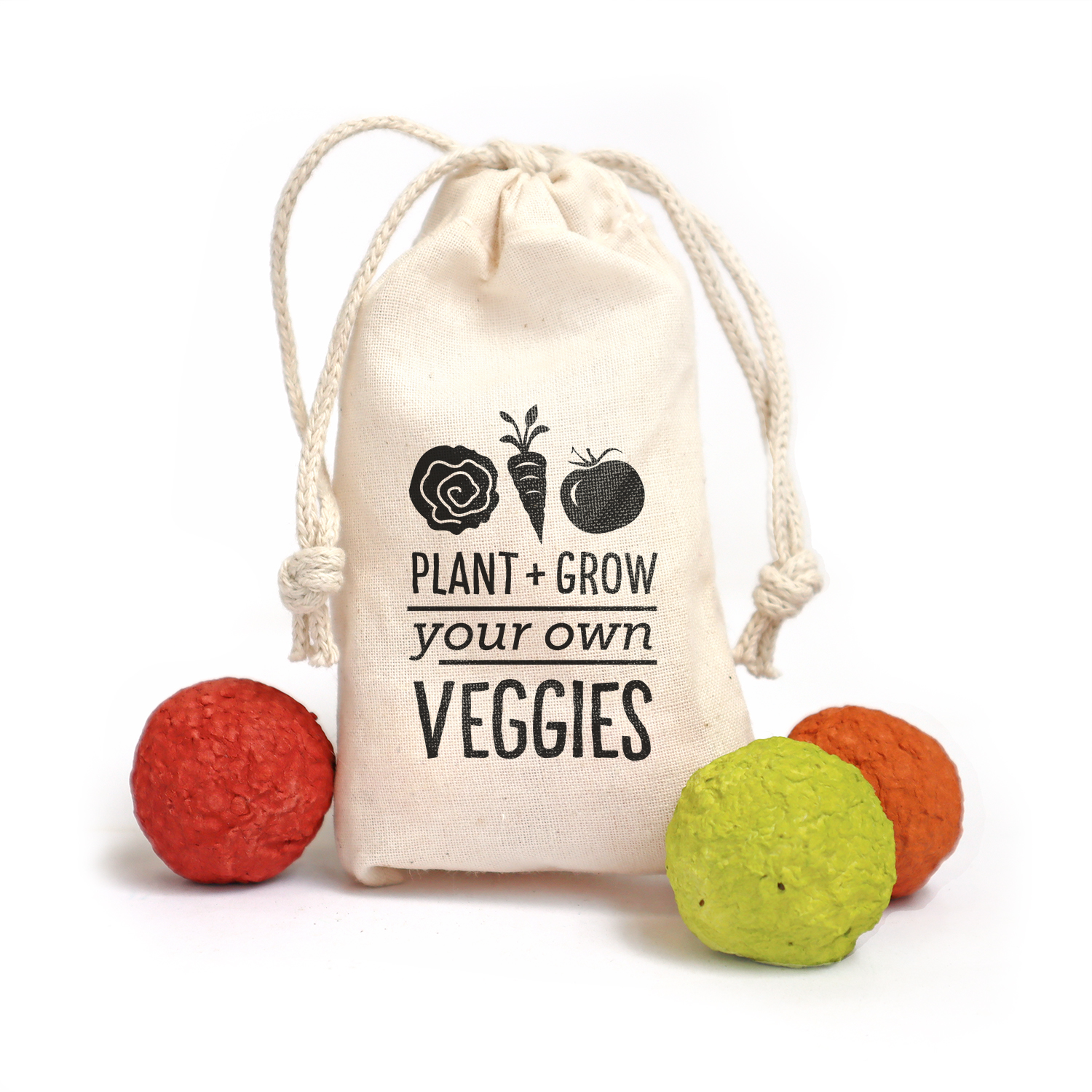 Veggie Seed Bombs Muslin Bag 3 5