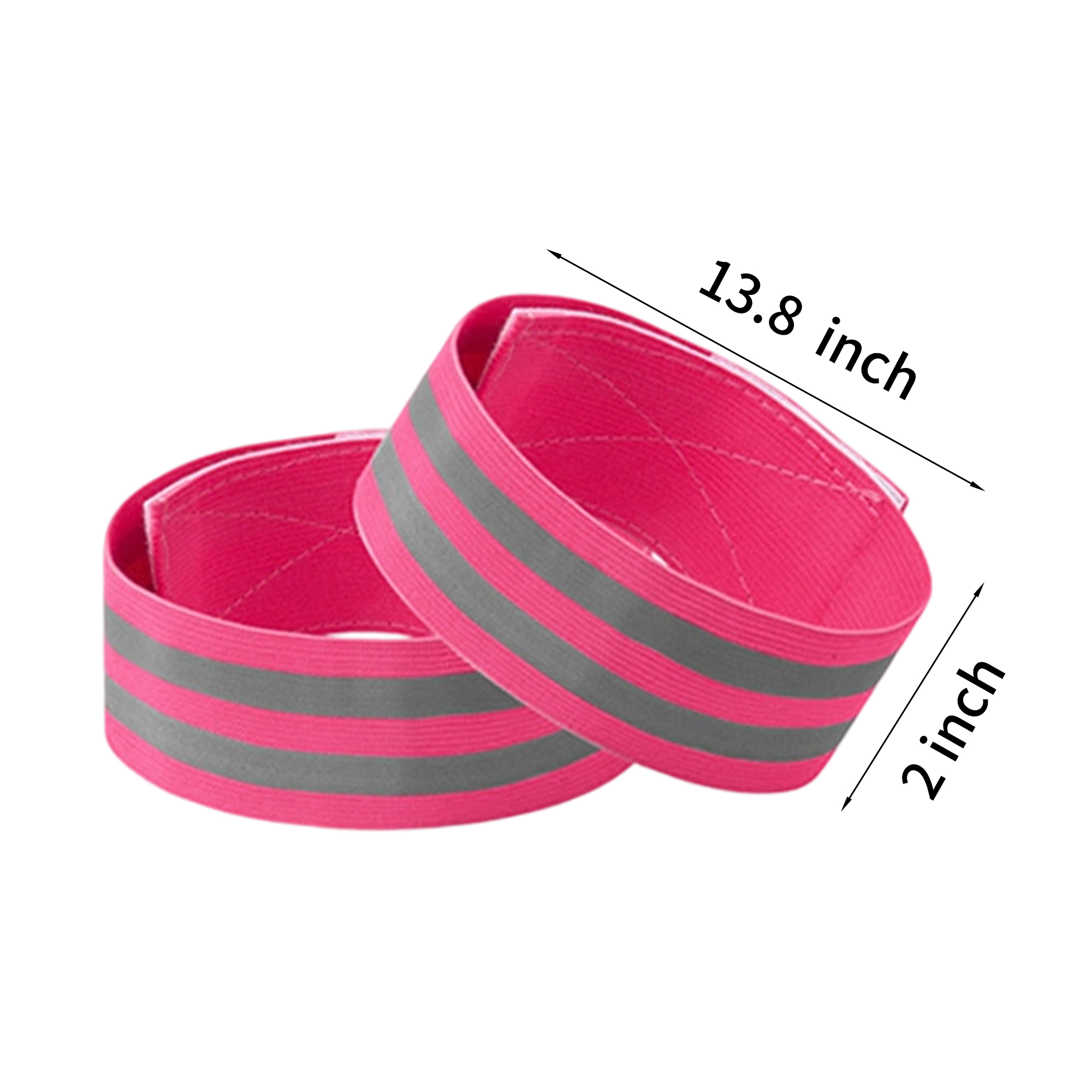 Reflective Adjustable Safety Band For Arm Leg Wrist Ankle 13.8" 6