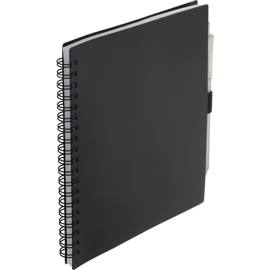 FSC® Recycled 5.5” x 7” Spiral Notebook w/ RPET Pe 199