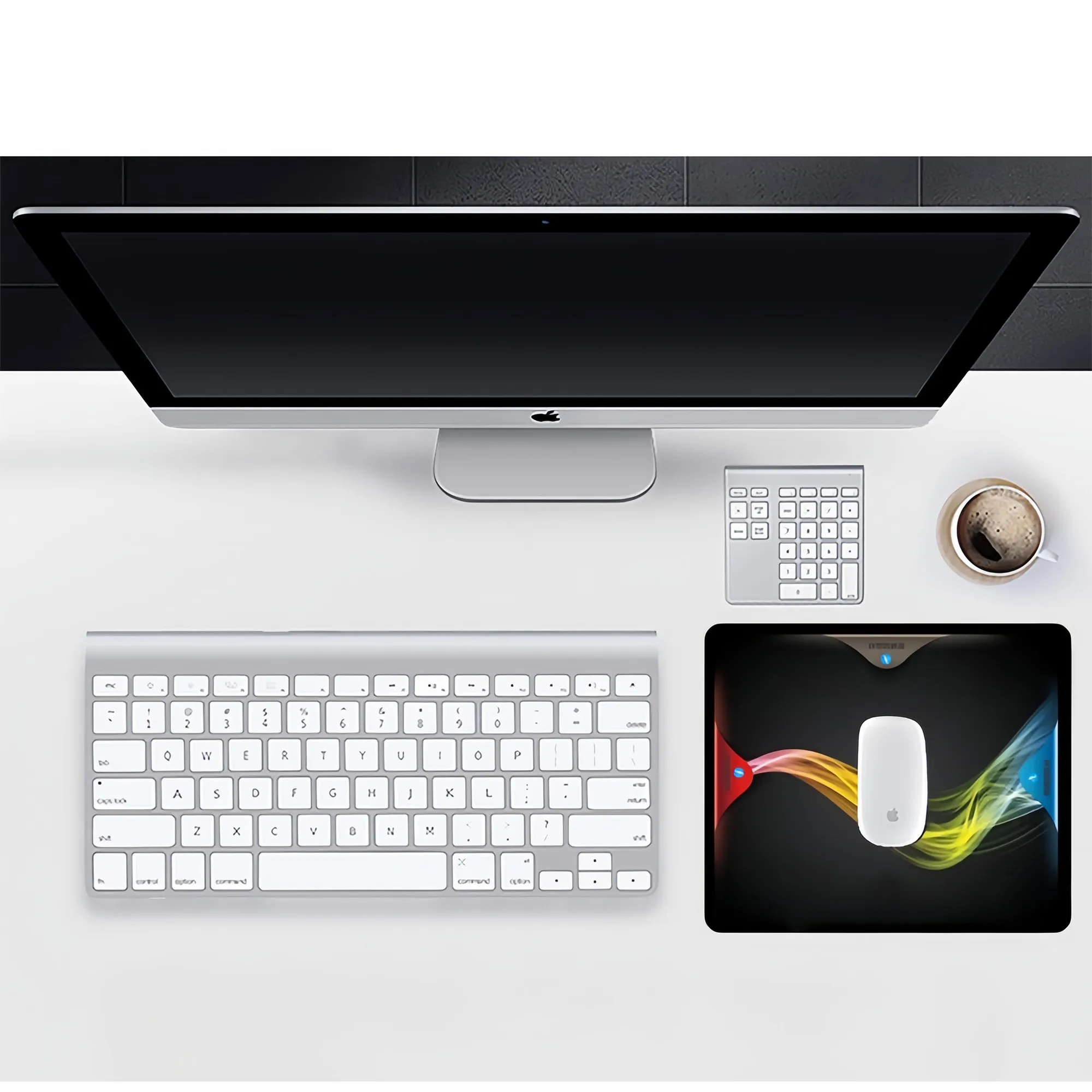 Premium Thick Fabric Mouse Pad Natural Rubber Non-Slip Base 2