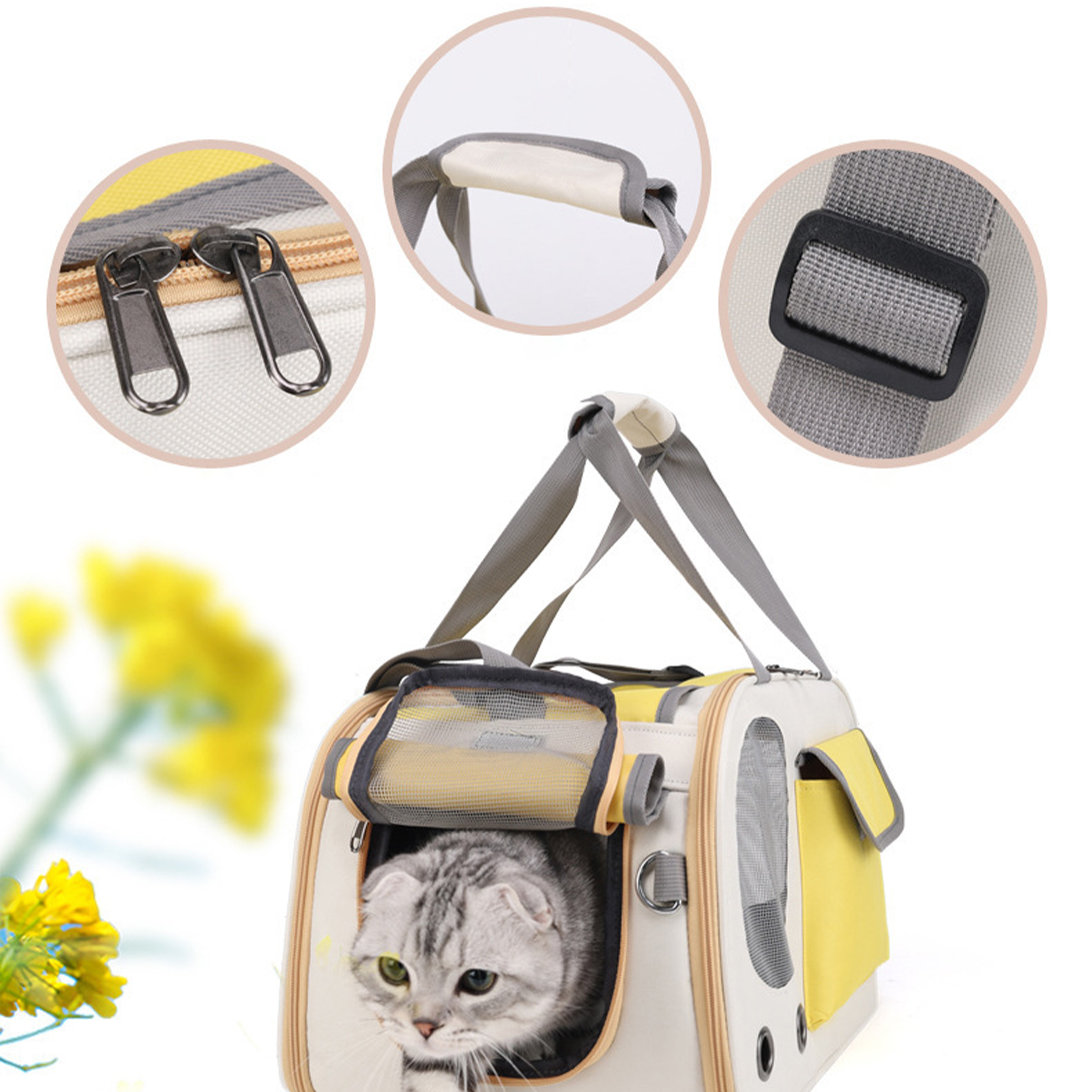 Canvas Large Capacity Portable Pet Bag 2