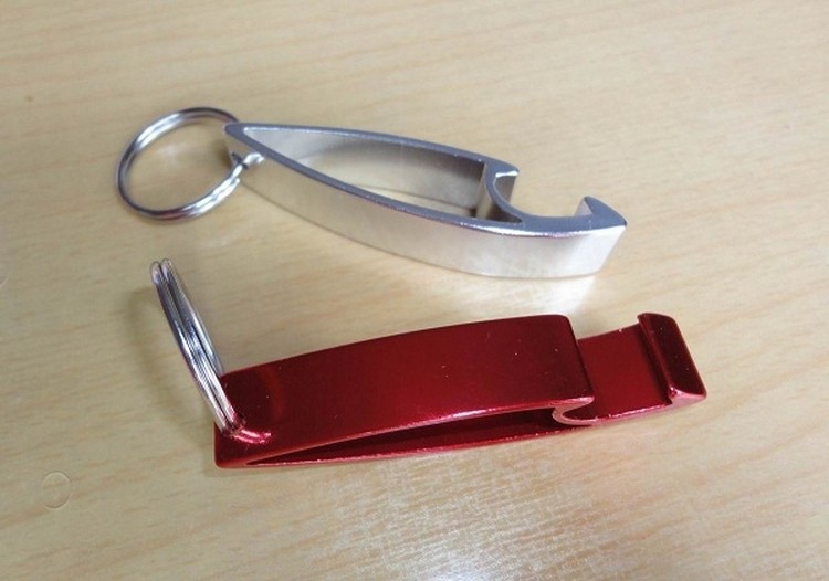 Aluminium Alloy Arch Simple Portable Bottle Opener with Keychain 1