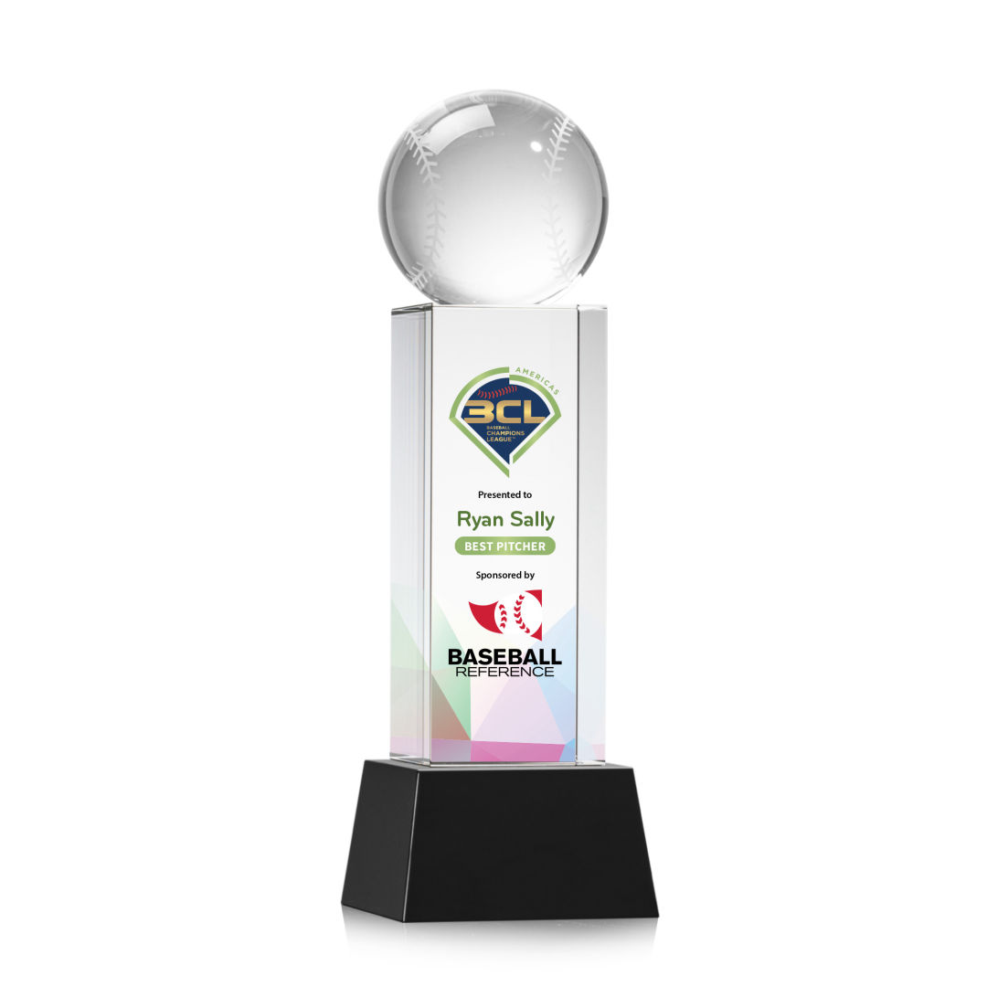 Baseball VividPrint™ Award on Belcroft - Black 4